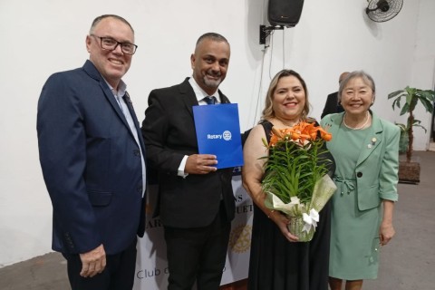 Rotary Club de Andradina Integração realiza posse de novo membro