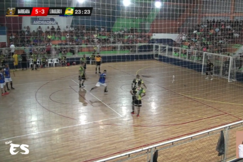 Barbearia do Guilherme LP Vitrini conta com hat-trik de Kaio Antônio e vence na estreia do Futsal de Férias