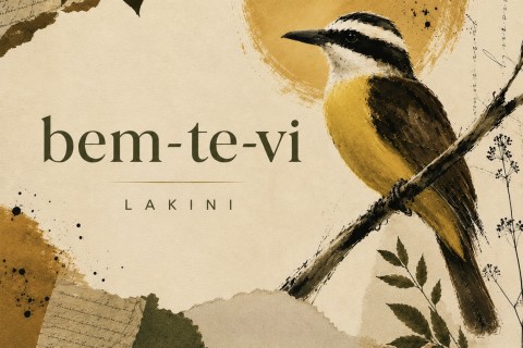 LAKINI usa o pássaro bem-te-vi como símbolo de leveza, mudança de perspectiva e brasilidade