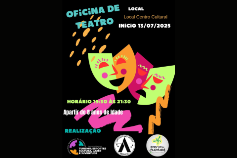 Parceria vai realizar Oficinas de Teatro no Centro Cultural Pioneiros