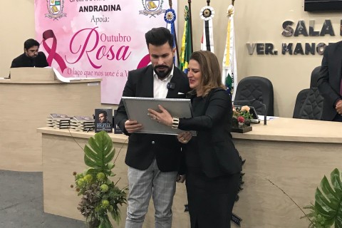 Dr. Faustino da Rosa Júnior recebe Título de cidadão Andradinense