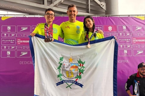 Natação de Andradina conquista cinco medalhas no Paulista Infantil de Inverno